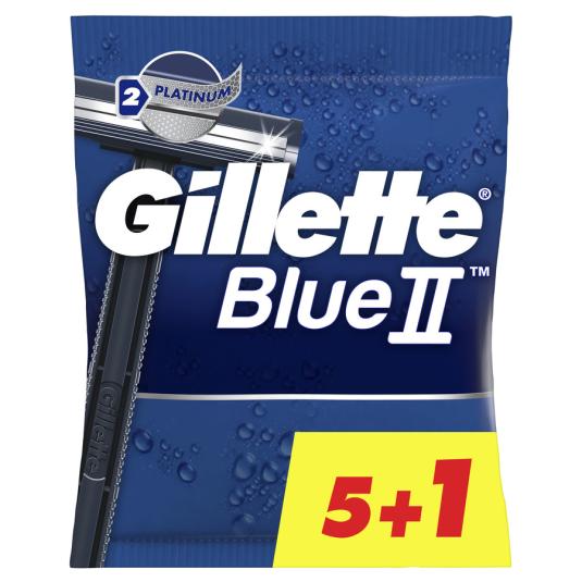 MAQUINA DESECHABLE BLUE II, 5UD + 1UD GILLETTE