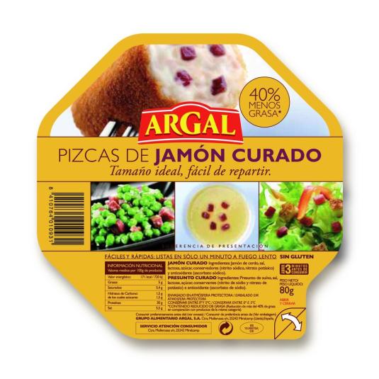 PIZCAS DE JAMON , 80G ARGAL