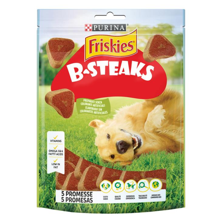 SNACK PERRO FRISKIES B-STEAKS, 150G FRISKIES