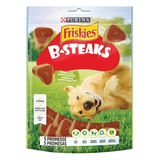 SNACK PERRO FRISKIES B-STEAKS, 150G FRISKIES