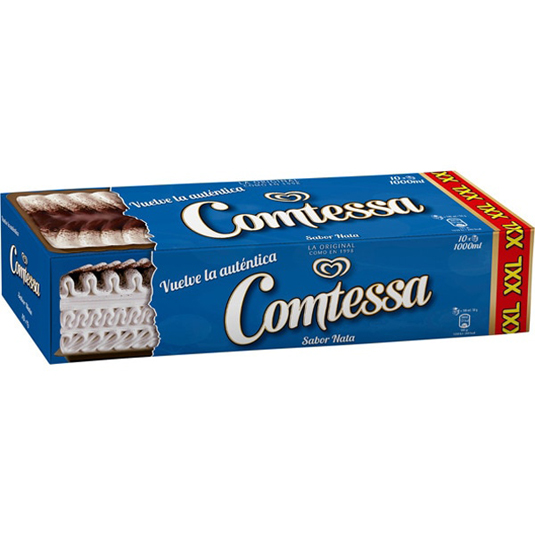 TARTA HELADA SABOR NATA,1 L FRIGO