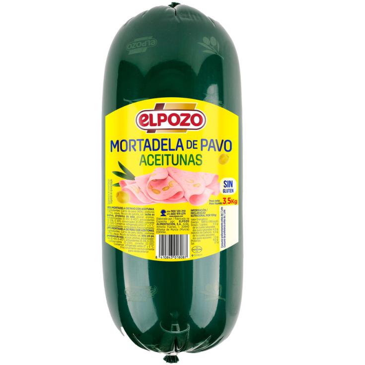MORTADELA DE PAVO CON ACEITUNAS, KG EL POZO