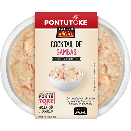 ENSALADA COCKTAIL DE GAMBAS , 220G ARGAL