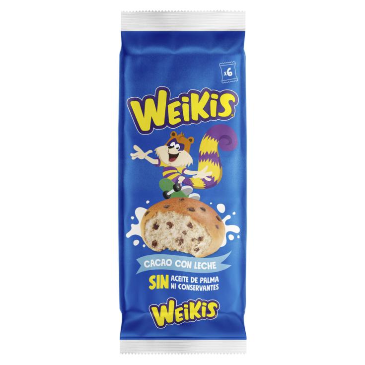 WEIKIS CHOCOLATE Y LECHE, 6UD BELLA EASO