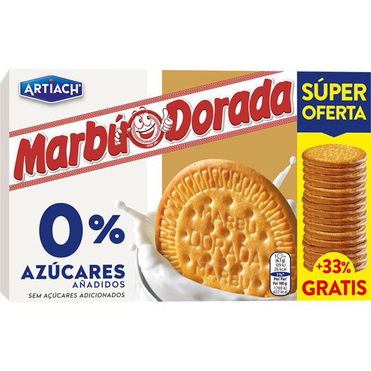 GALLETAS MARBU 0%, 300+100G ARTIACH