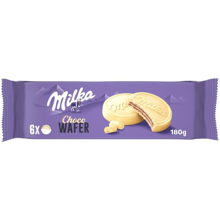 GALLETAS BARQUILLO CHOCOLATE BLANCO , 180G MILKA
