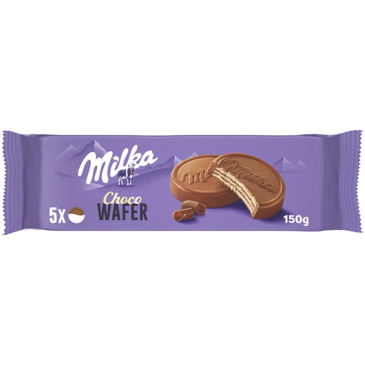 WAFER DE CHOCOLATE CON LECHE, 150G MILKA