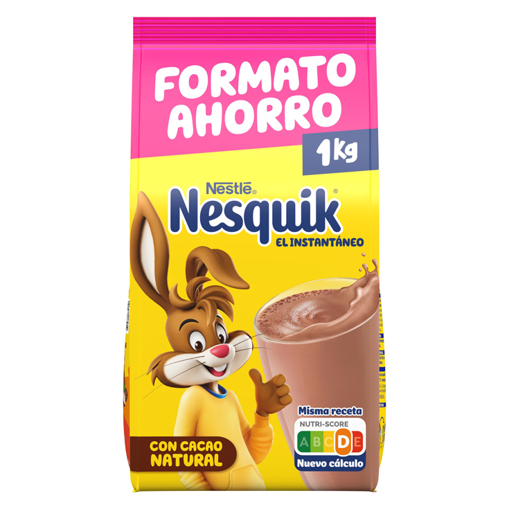 CACAO INSTANTANEO SIN GLUTEN , 1KG NESQUIK
