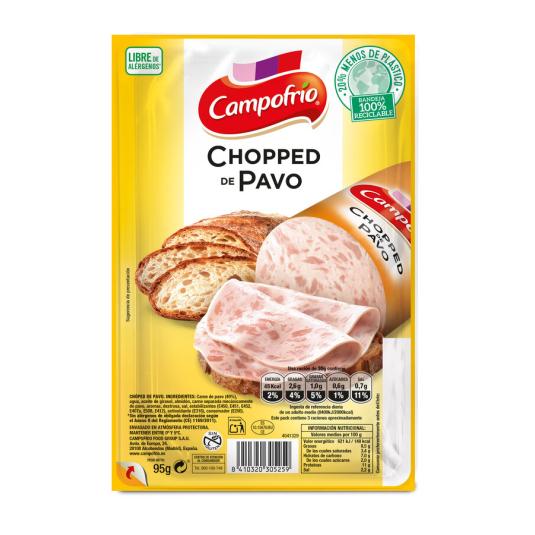 CHOPPED PAVO LONCHAS , 95G CAMPOFRIO