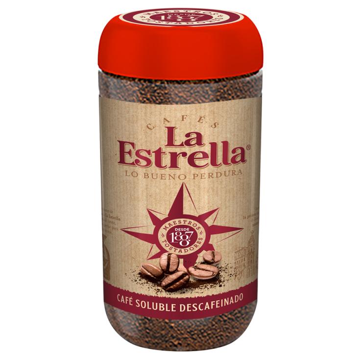 CAFE SOLUBLE DESCAFEINADO, 190G LA ESTRELLA