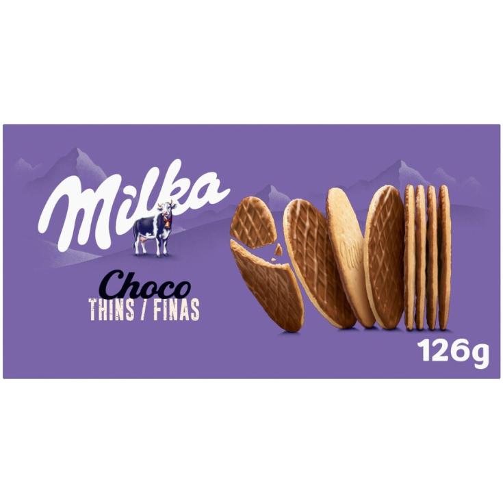 GALLETAS FINAS DE CHOCOLATE, 126G MILKA