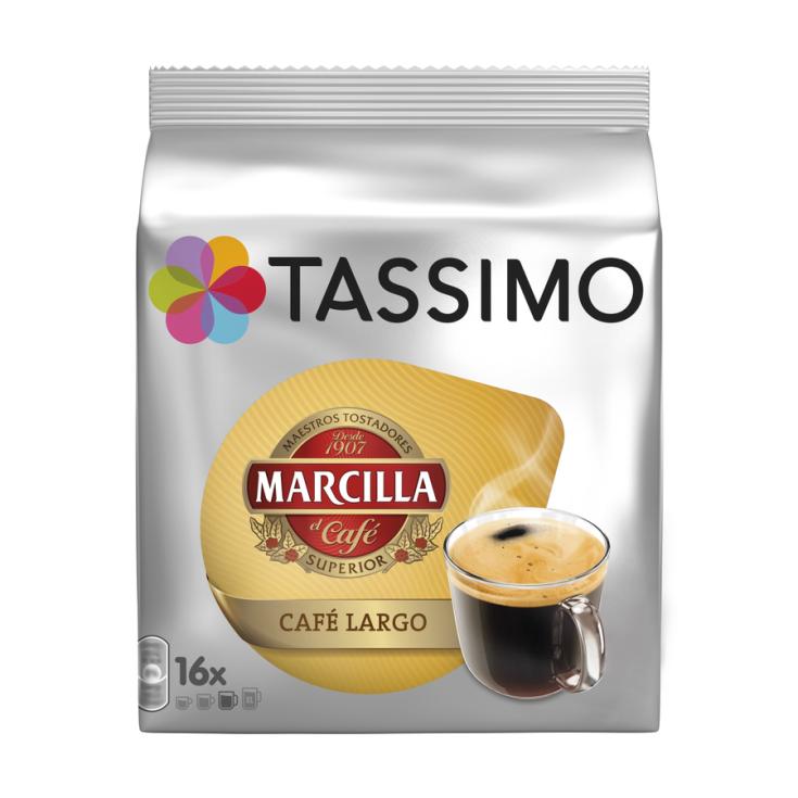 CAPSULAS DE CAFE MARCILLA LARGO, 132GR TASSIMO