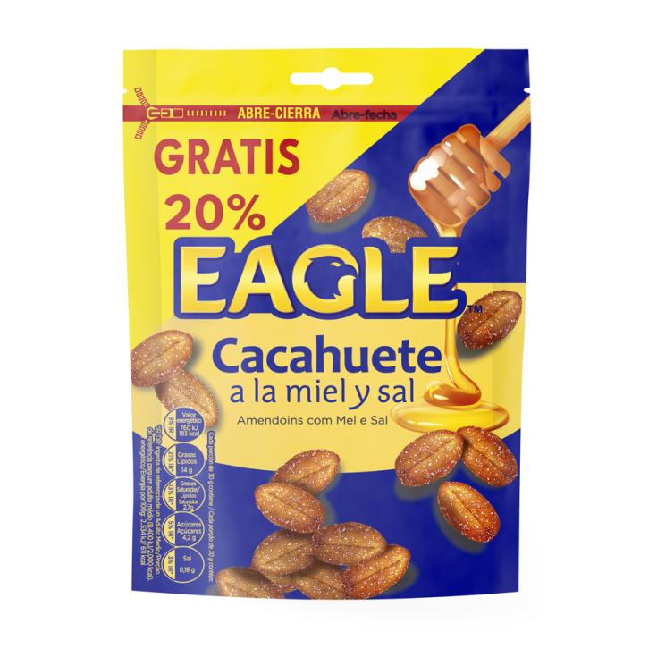 CACAHUETES FRITOS MIEL Y SAL, 90G EAGLE