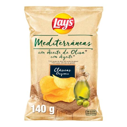 PATATAS FRITAS MEDITERRANEAS, 150GR LAYS