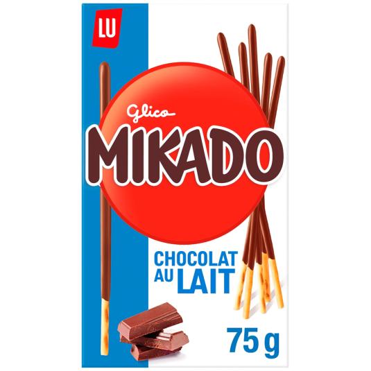 PALITOS CHOCOLATE CON LECHE, 75G MIKADO