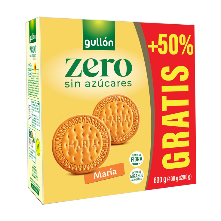 GALLETAS MARIA ZERO, 400GR GULLON