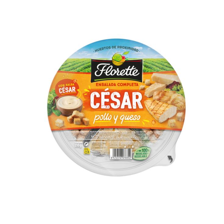 ENSALADA CESAR BARQUETA , 205G FLORETTE