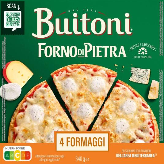 PIZZA FORNO DI PIETRA 4 QUESOS , 340G BUITONI