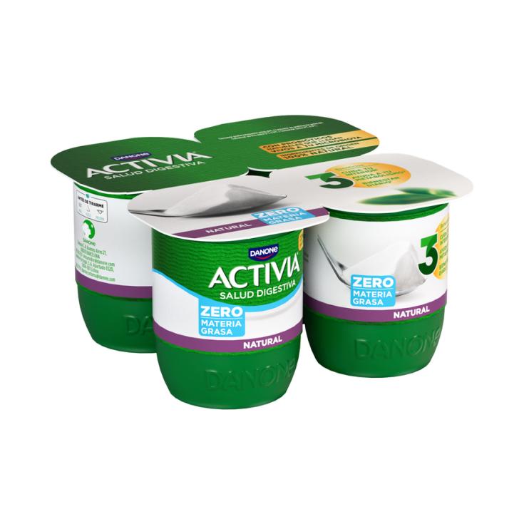 ACTIVIA NATURAL 0%, 4X120GR ACTIVIA