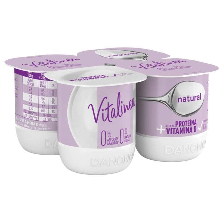 VITALINEA NATURAL 0%, 4X120GR DANONE