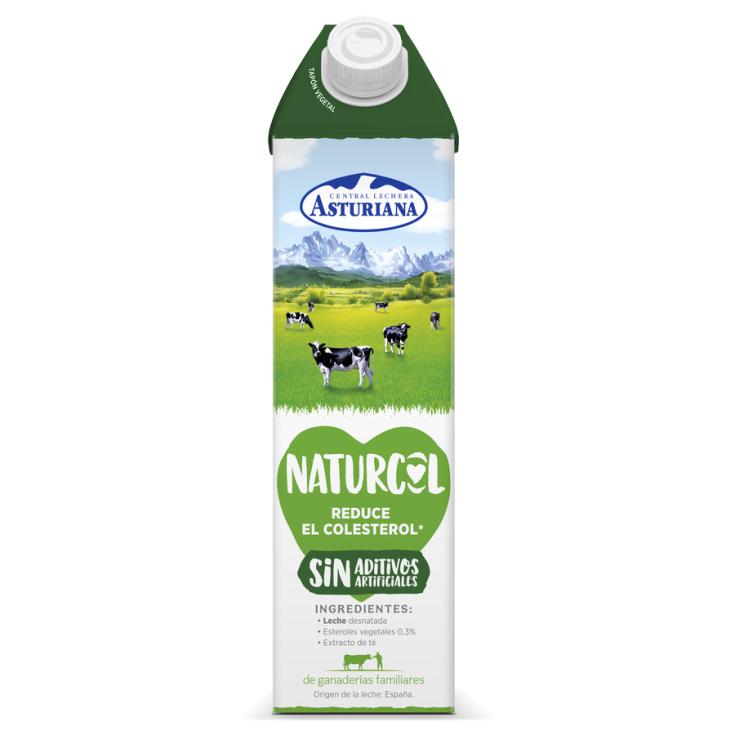 BEBIDA LACTEA CON LECHE DESNATADA NATURCOL, 1L ASTURIANA