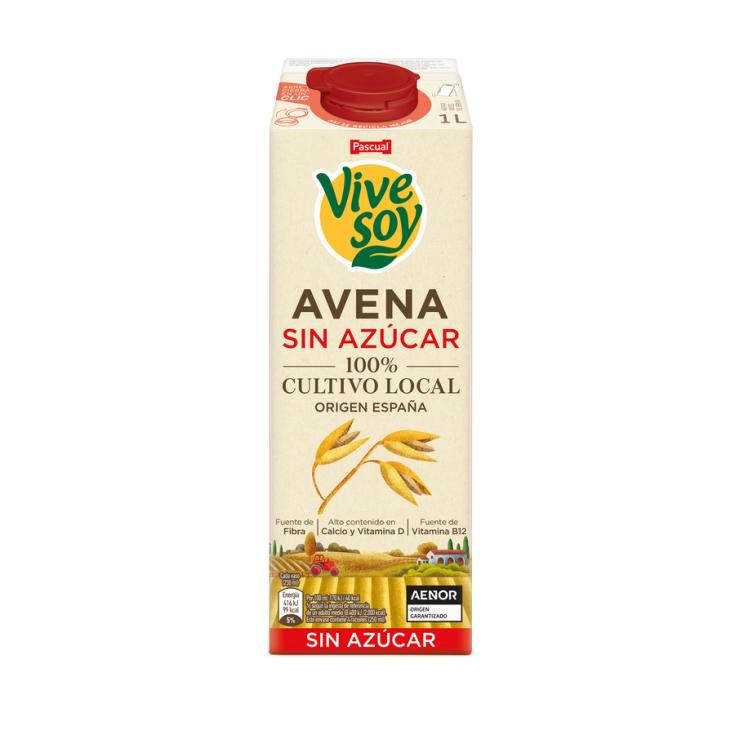 AVENA SIN AZUCAR, 1L VIVESOY