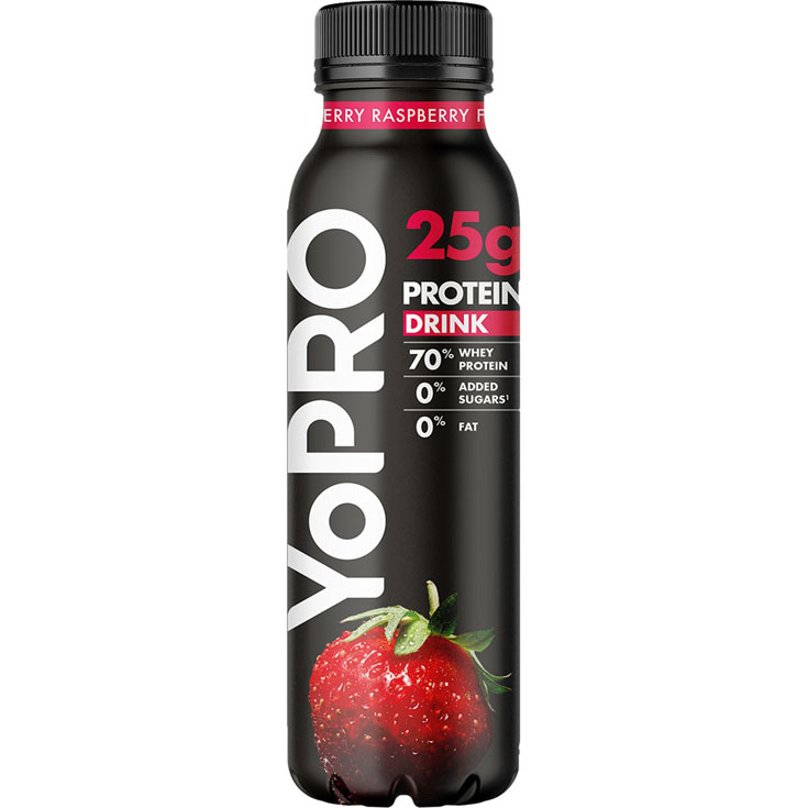 YOGUR PROTEINAS YOPRO FRESA FRAMBUESA, 300ML DANONE