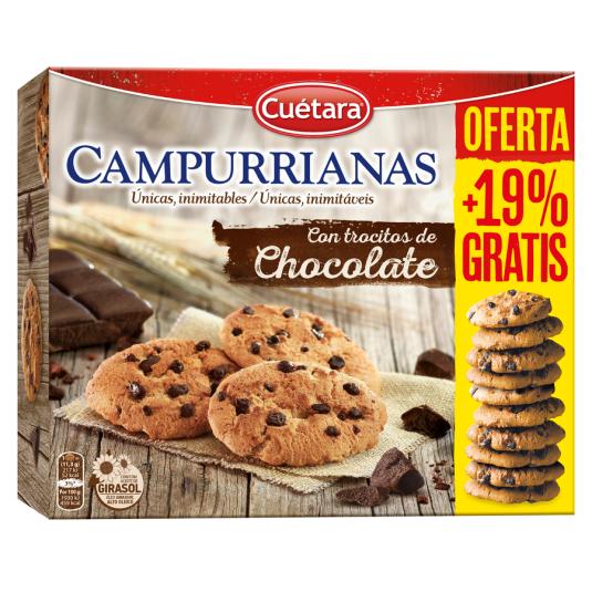 GALLETAS CAMPURRIANAS CHOCOLATE, 516GR CUETARA