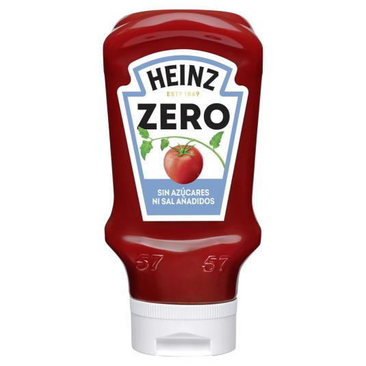TOMATE KETCHUP ZERO, 425GR HEINZ 