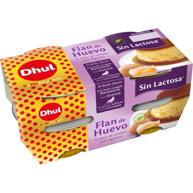 FLAN DE HUEVO SIN LACTOSA P4X 440G DHUL