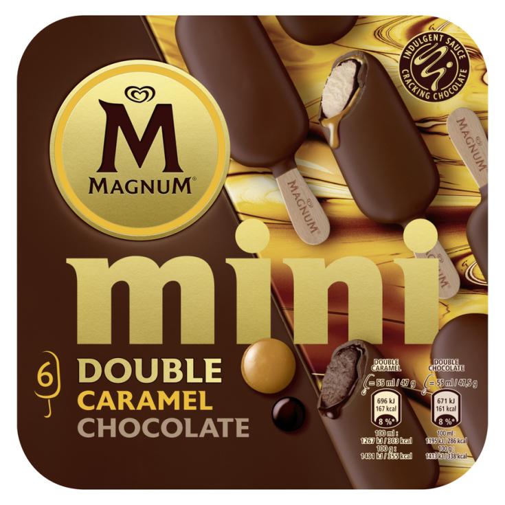 MINI DOBLE CHOCOLATE-CARAMEL, 6UNID MAGNUM