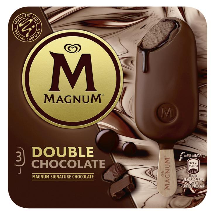 HELADO DOUBLE CHOCOLATE, 88ML X3 MAGNUM