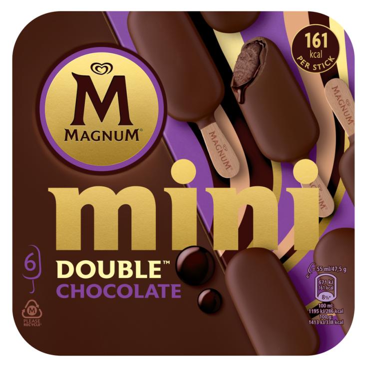 HELADO MINI DOUBLE CHOCOLATE,6X48ML MAGNUM