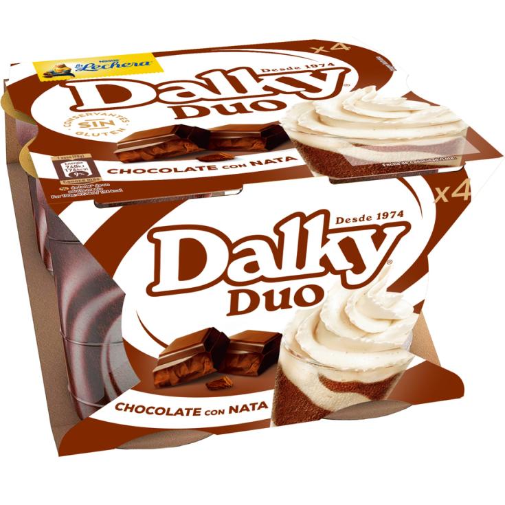 COPA DALKY DUO CHOCOLATE, 4X100GR LA LECHERA