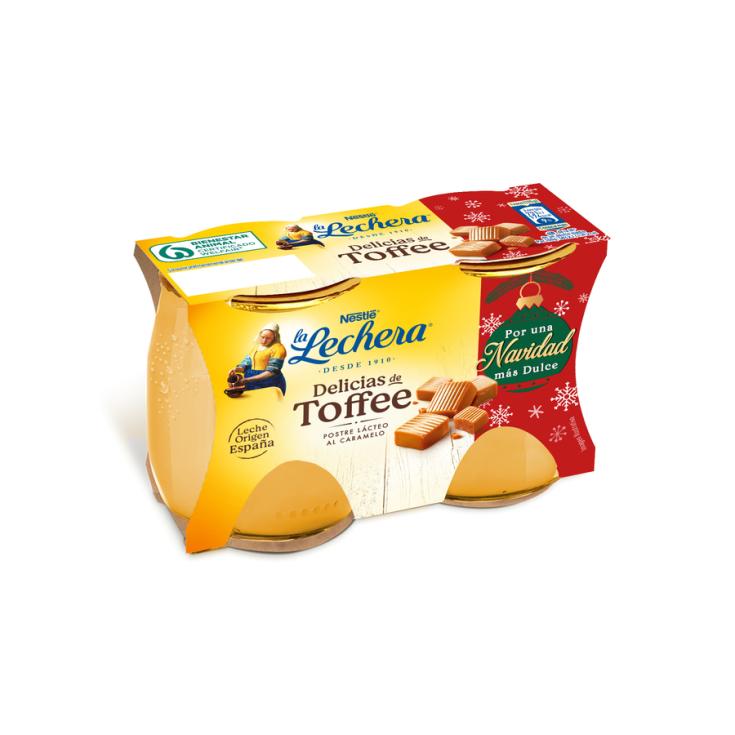 POSTRE DELCIAS TOFFEE PACK2 , 250G LA LECHERA